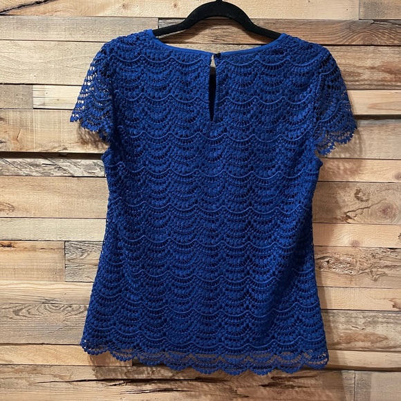Banana Republic Royal Blue Short Sleeve Top - Picture 2 of 10